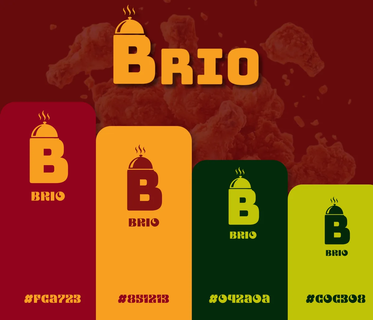 Brio colour palette and logo versions